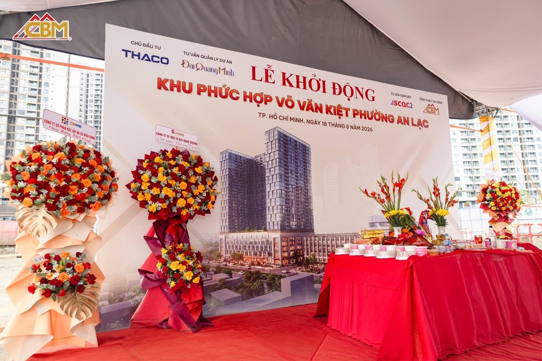 Hoàng Quân Event tổ chức trọn gói Lễ Khởi công khu phức hợp Võ Văn Kiệt, phường An Lạc