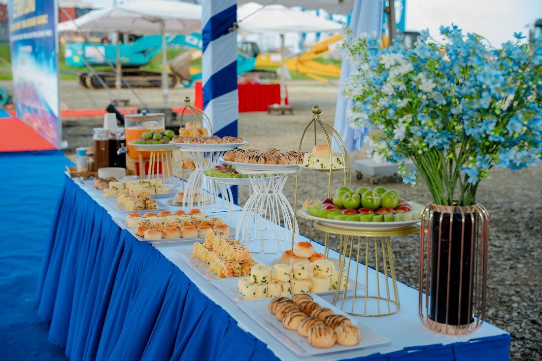 Tiệc teabreak Lễ khởi công Cảng Gemalink