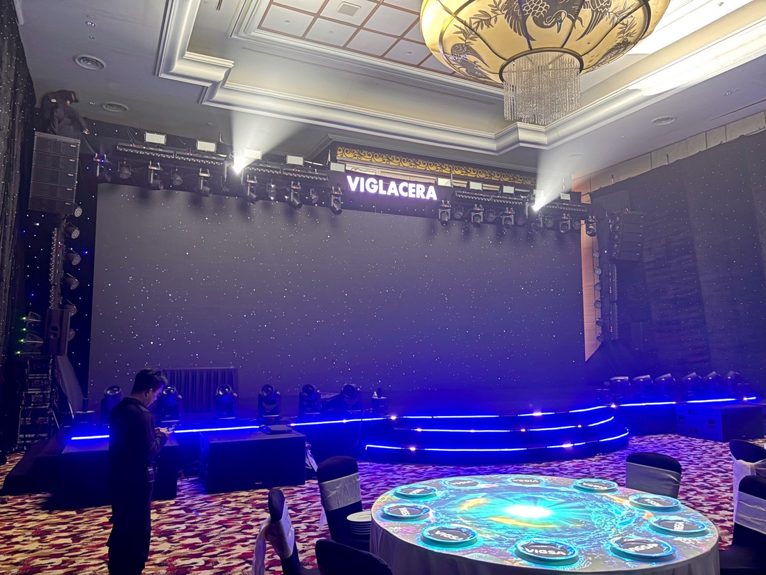 Sân khấu VIGSA 2026 hoàn thiện trước giờ đón khách