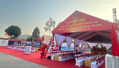 LỄ KHỞI CÔNG DỰ ÁN ĐẦU TƯ XÂY DỰNG NHÀ KHÁCH BỘ TỔNG THAM MƯU PHÍA NAM